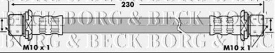 BORG & BECK bbh7102 -  Тормозной шланг